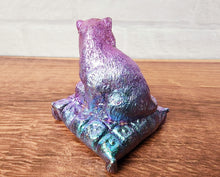 Load image into Gallery viewer, Bismuth Fancy Cat on Pillow