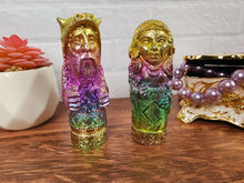 Load image into Gallery viewer, Large Bismuth Odin & Freya Idols