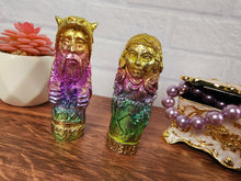 Load image into Gallery viewer, Large Bismuth Odin & Freya Idols