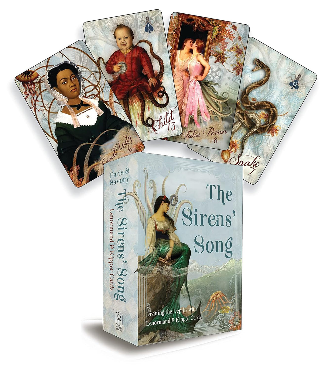 The Sirens’ Song: Divining the Depths with Lenormand & Kipper Cards (Includes 40 Lenormand Cards, 38 Kipper Cards & 144-Page Full Color Guidebook)