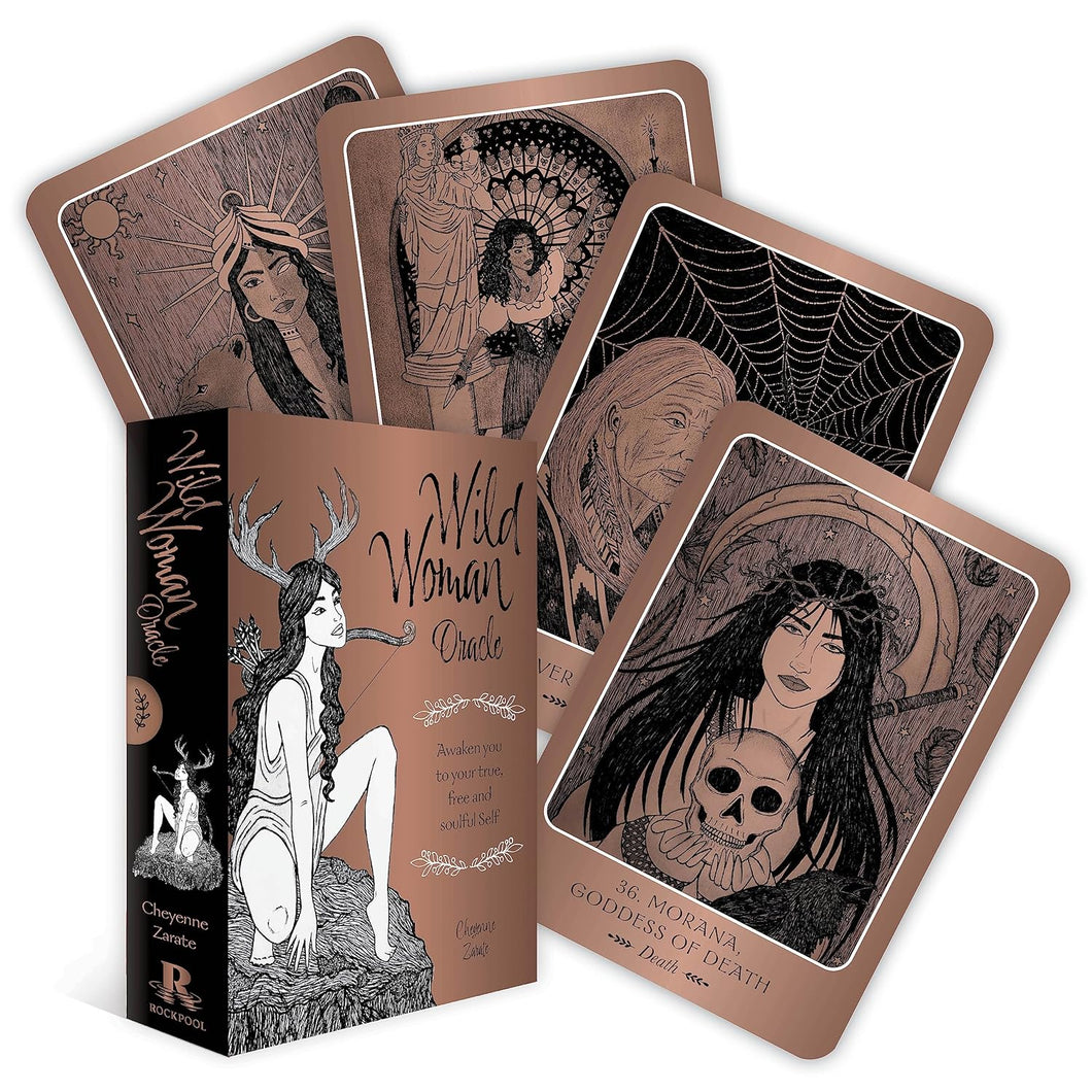 Wild Woman Oracle: Awaken Your True, Free and Soulful Self (44 cards with gilded edges and 144-page book)