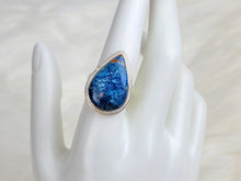 Load image into Gallery viewer, Azurite Sterling Silver Ring, size 8.75
