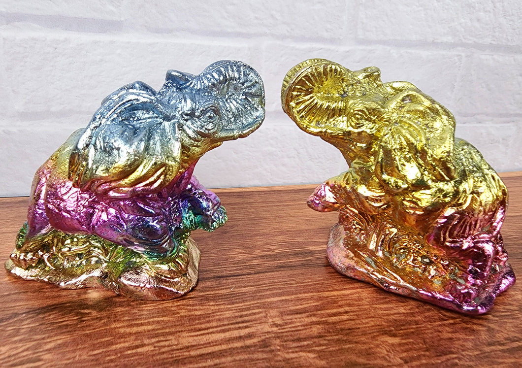 Bismuth Happy Lucky Elephants