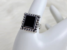 Load image into Gallery viewer, Black Onyx Sterling Silver Ring, size 10.75
