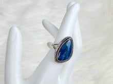 Load image into Gallery viewer, Blue Apatite Sterling Silver Ring, size 7.25
