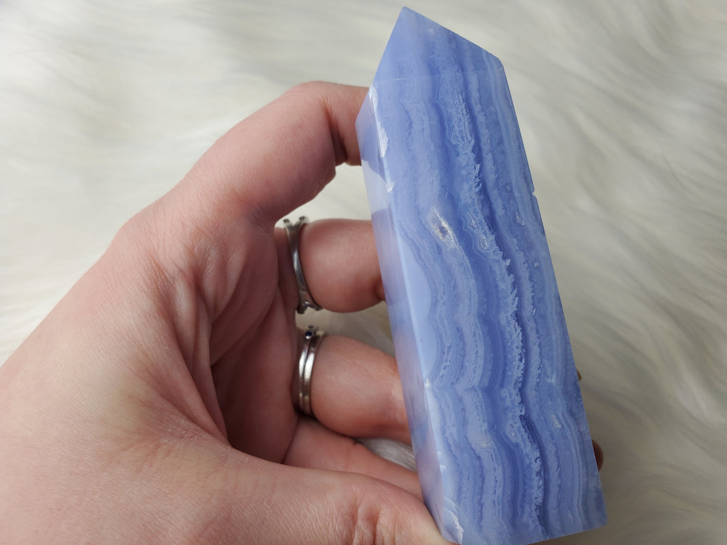 Blue Lace Agate Towers