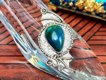 Load image into Gallery viewer, Chrysocolla Sterling Silver Ring, size 6.75
