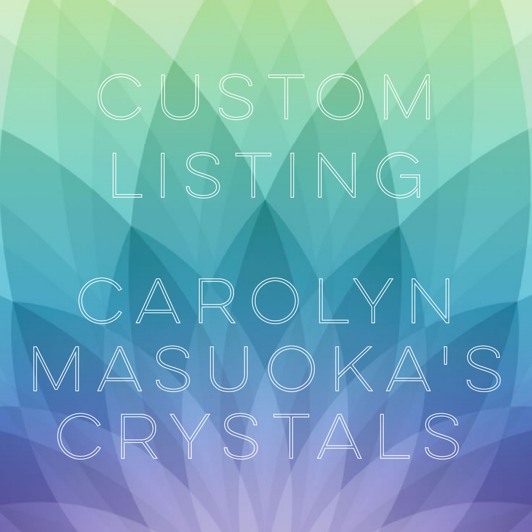 Custom Listing: Carolyn Masuoka #2