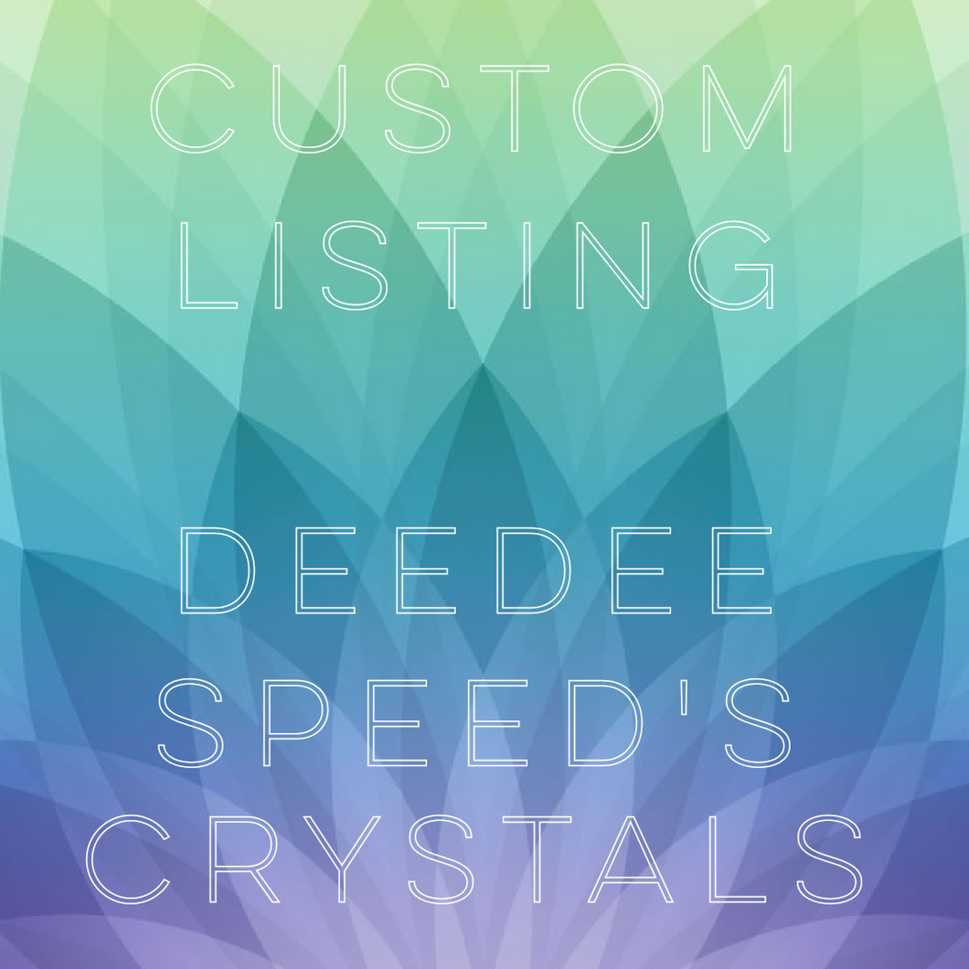 Custom Listing: DeeDee Speed