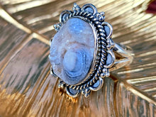 Load image into Gallery viewer, Desert Druzy Sterling Silver Ring, size 8.25
