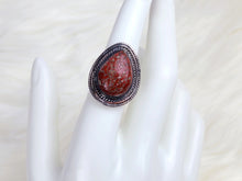 Load image into Gallery viewer, Dinosaur Bone Sterling Silver Ring, size 7.25
