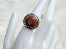 Load image into Gallery viewer, Dinosaur Bone Sterling Silver Ring, size 8.25
