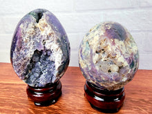Load image into Gallery viewer, Grape Agate Geode Eggs
