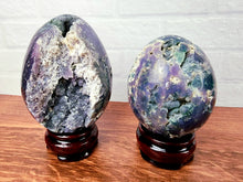 Load image into Gallery viewer, Grape Agate Geode Eggs
