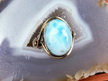 Load image into Gallery viewer, Larimar Sterling Silver Ring, size 6.25
