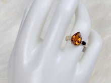 Load image into Gallery viewer, Mandarin Citrine Sterling Silver Ring, size 6.75
