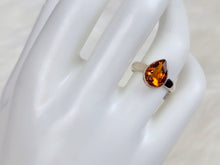 Load image into Gallery viewer, Mandarin Citrine Sterling Silver Ring, size 6.75
