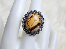 Load image into Gallery viewer, Brecciate Mookaite Sterling Silver Ring, size 8
