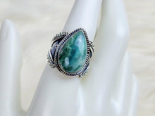 Load image into Gallery viewer, Ocean Jasper Sterling Silver Ring, size 9.25
