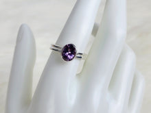 Load image into Gallery viewer, Purple Spinel Sterling Silver Ring, size 9
