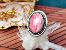 Load image into Gallery viewer, Rhodochrosite Sterling Silver Ring, size 6.25
