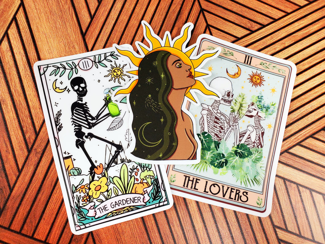 Solar Goddess Sticker Set + Mystery Crystal