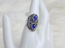 Load image into Gallery viewer, Tanzanite Sterling Silver Ring, size 9
