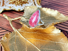 Load image into Gallery viewer, Thulite Sterling Silver Ring, size 8.75
