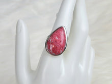 Load image into Gallery viewer, Thulite Sterling Silver Ring, size 8.75
