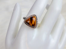 Load image into Gallery viewer, Tiger&#39;s Eye Sterling Silver Ring, size 11.75
